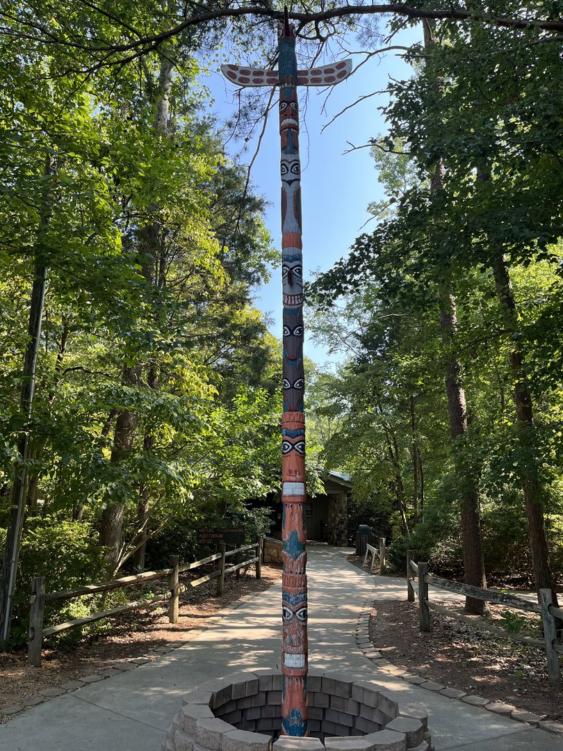 Nature Center Entrance Totem Pole