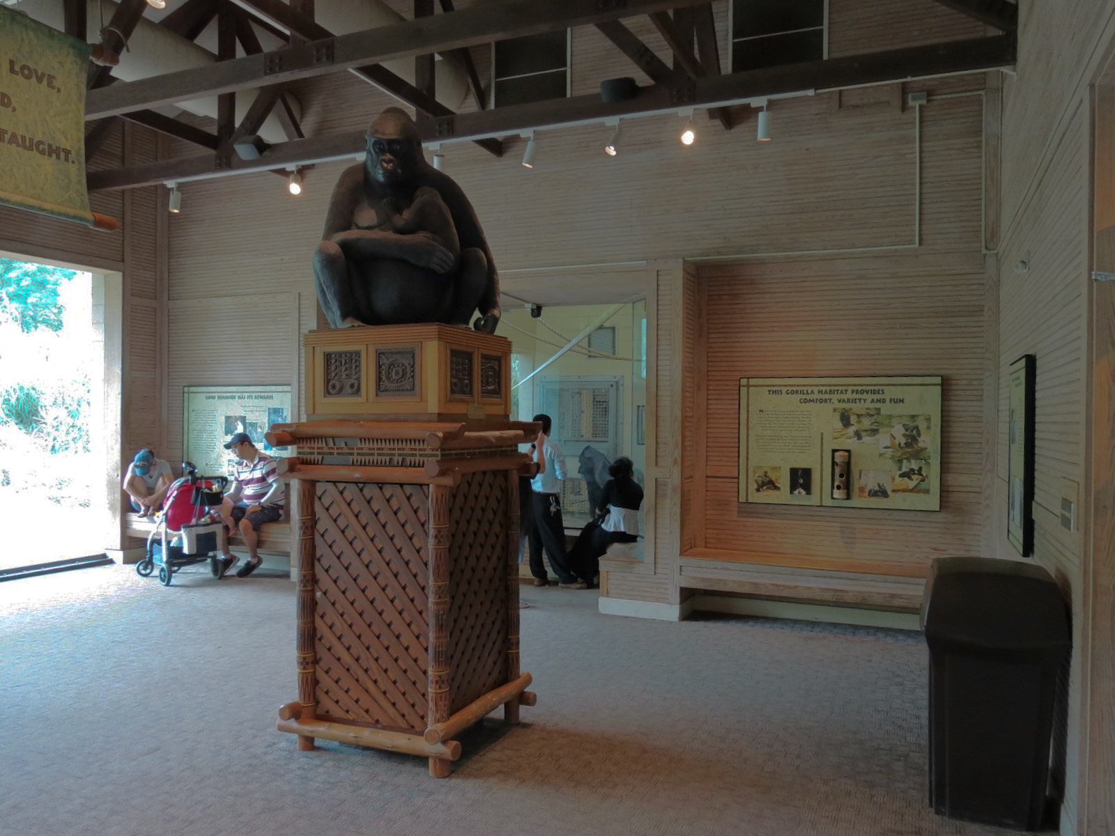 Ndoki Forest - Western Lowland Gorilla Exhibit - Gorilla Base Camp Viewing Building
