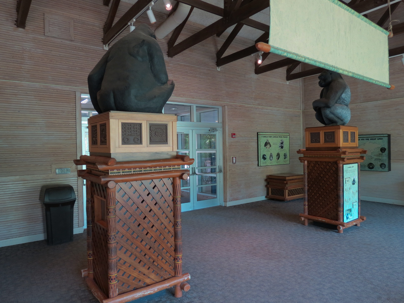 Ndoki Forest - Western Lowland Gorilla Exhibit - Gorilla Base Camp Viewing Building