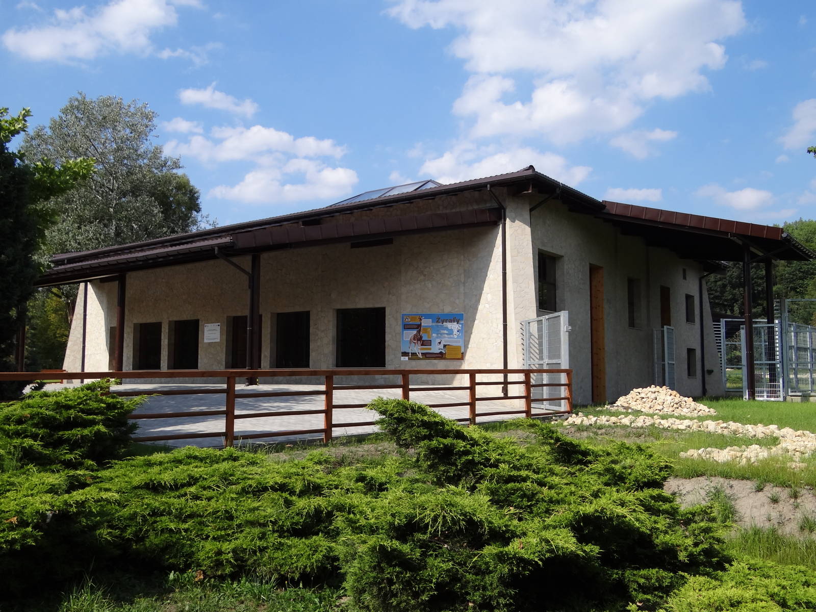 Nearly finished new giraffe house