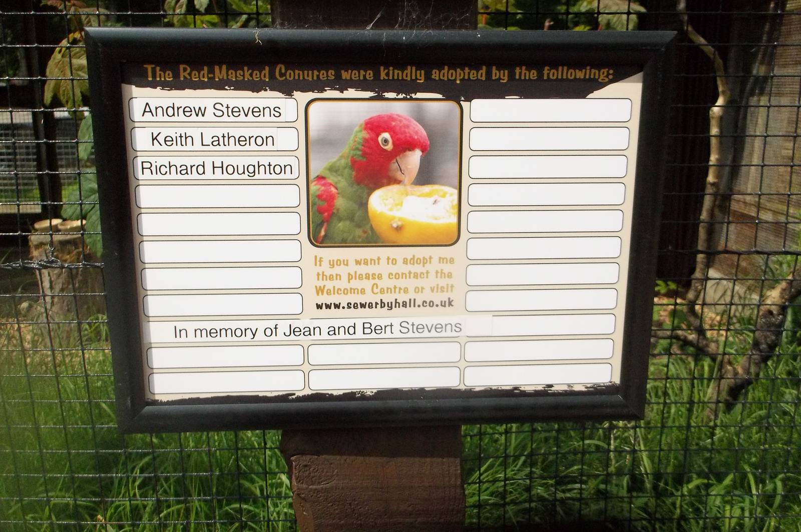 New adoption signage, 24th June 2016