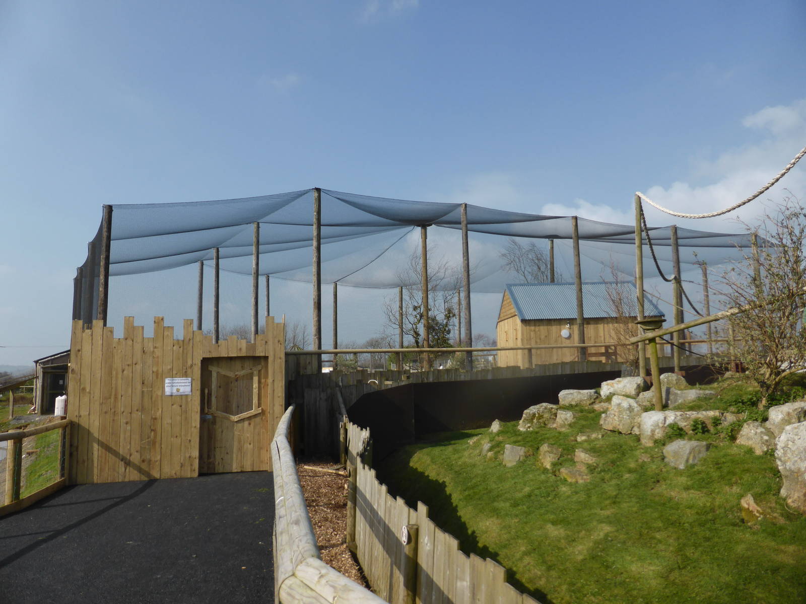 New African Birds Aviary , almost completed .