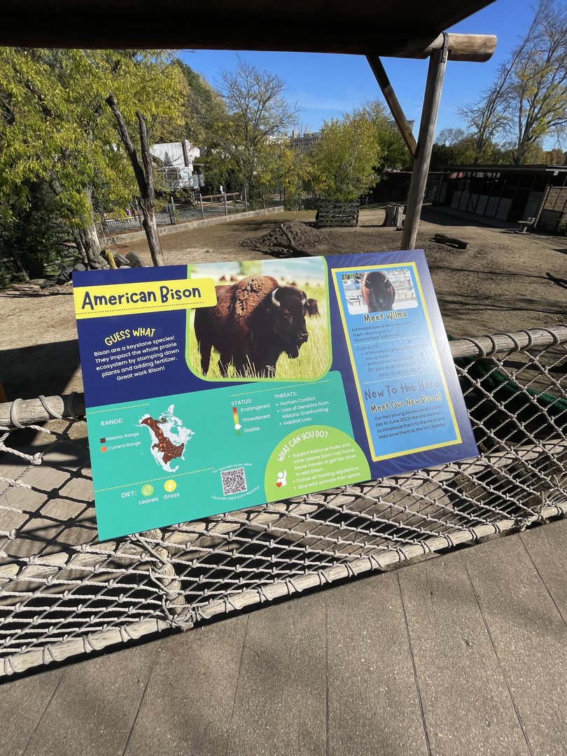 New American Bison Signage