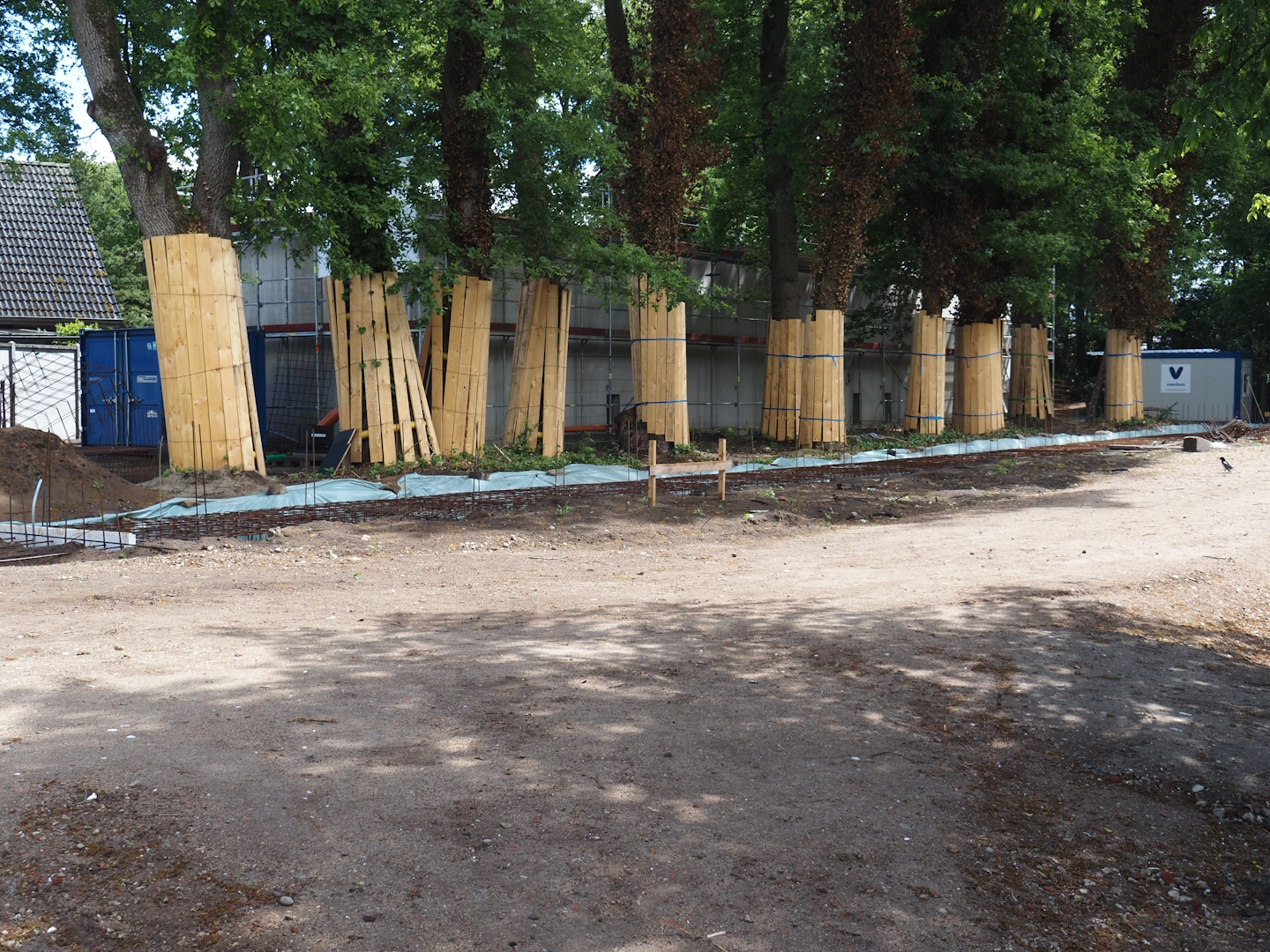 New Amur leopard exhibit construction, 2025-05-23