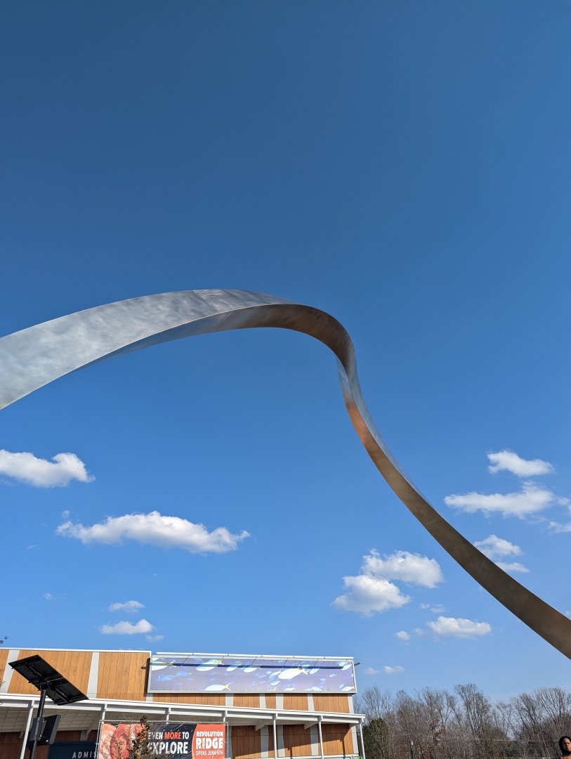 NEW! Archway sculpture at the Greensboro Science Center