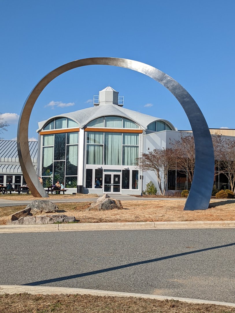 NEW! Archway sculpture at the Greensboro Science Center