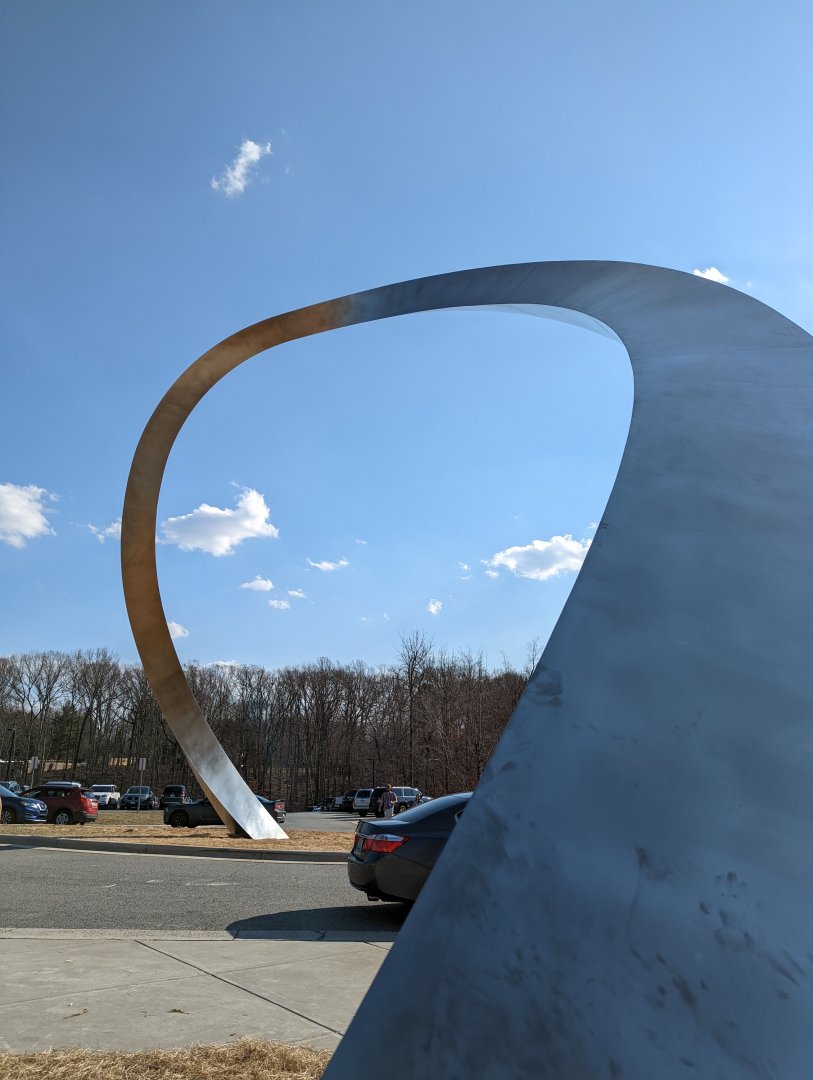 NEW! Archway sculpture at the Greensboro Science Center