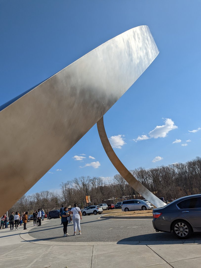 NEW! Archway sculpture at the Greensboro Science Center