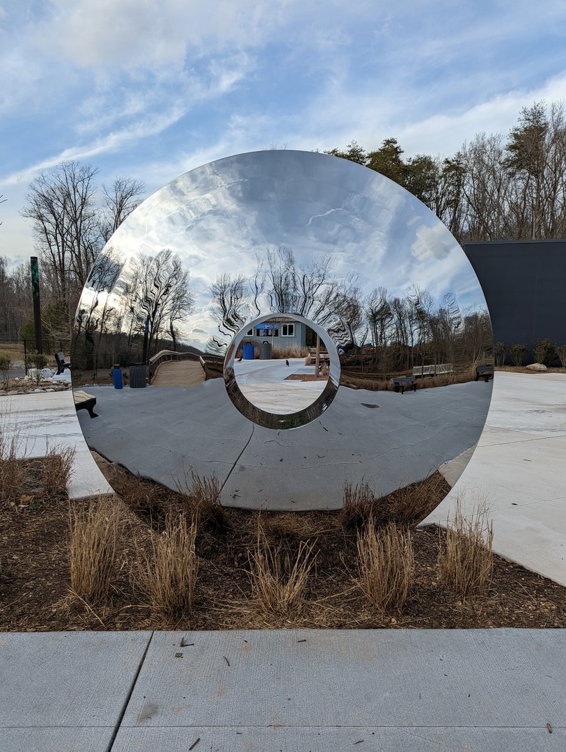 New art piece at Revolution Ridge plaza.