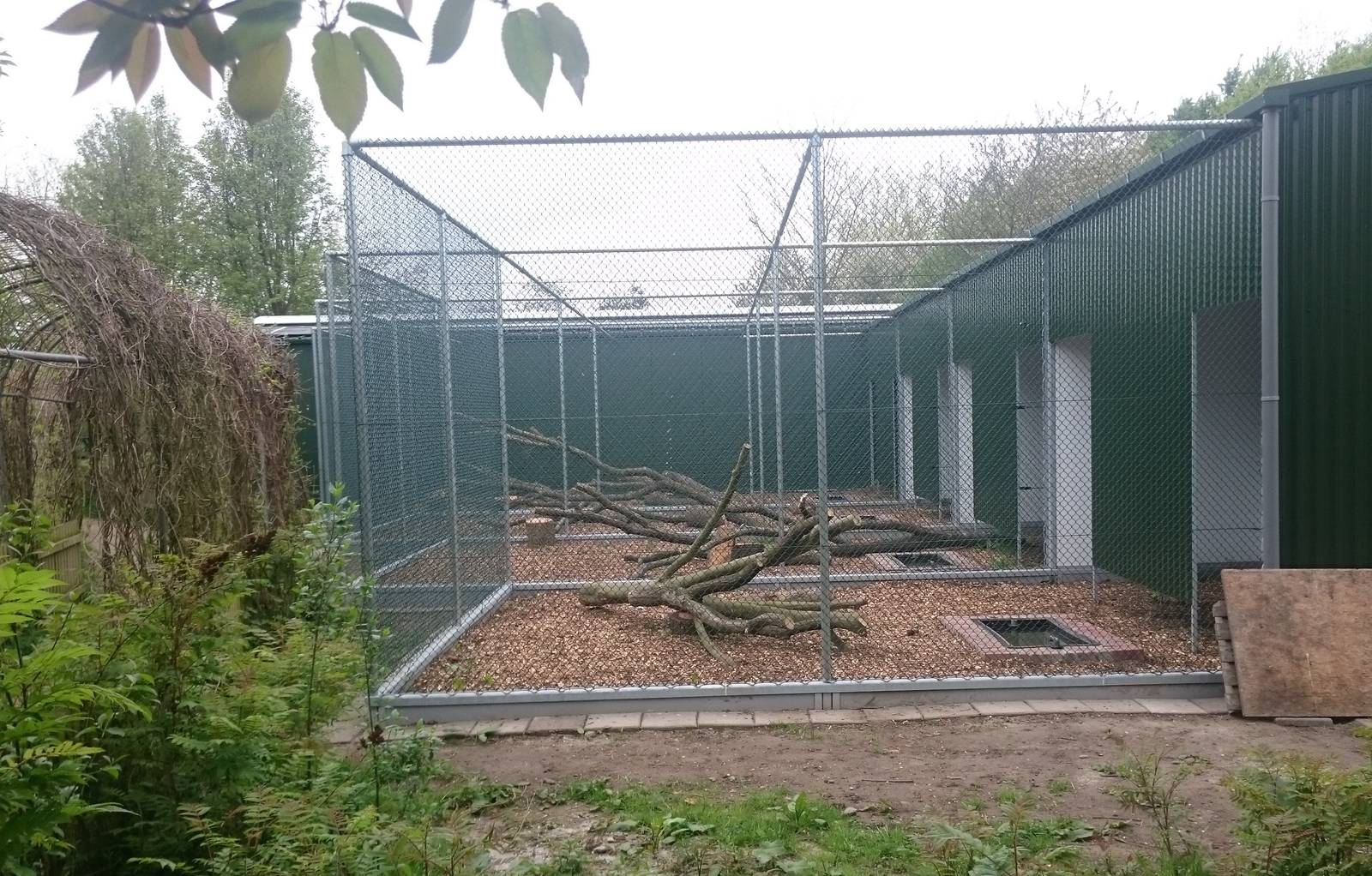 New aviaries under construction