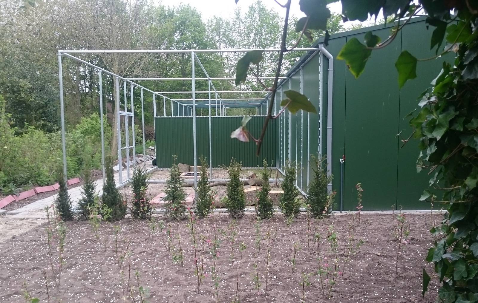 New aviaries under construction