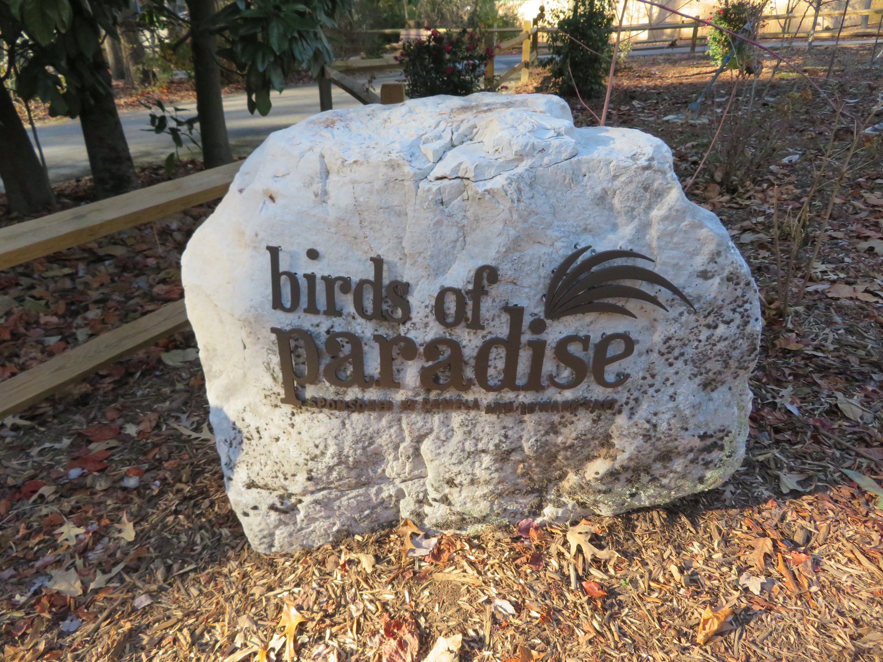 New Aviary Rock Sign