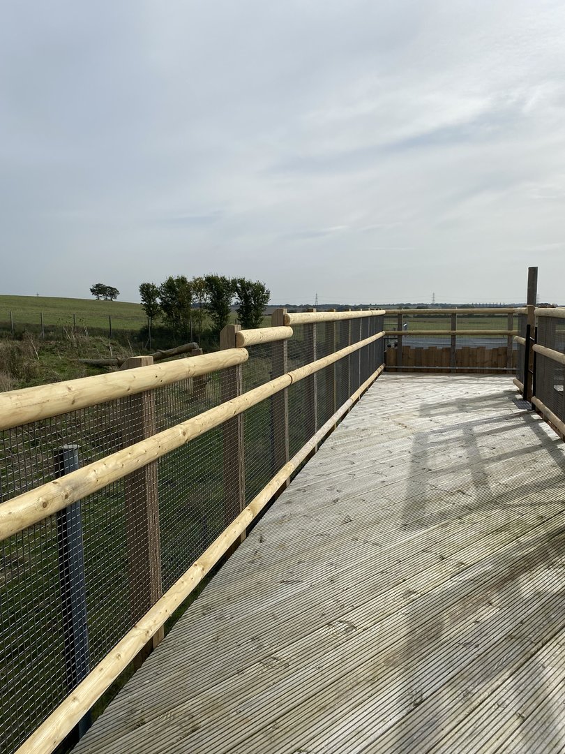 New bear / dingo viewing platform, Hamerton UK