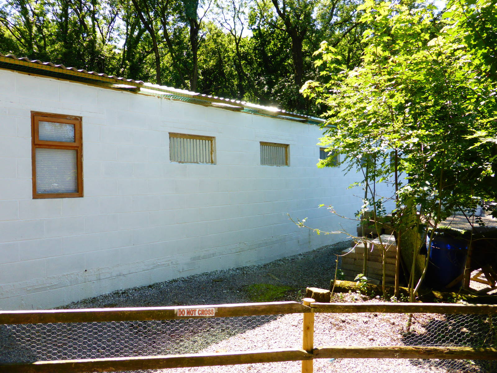New block of breeding aviaries .