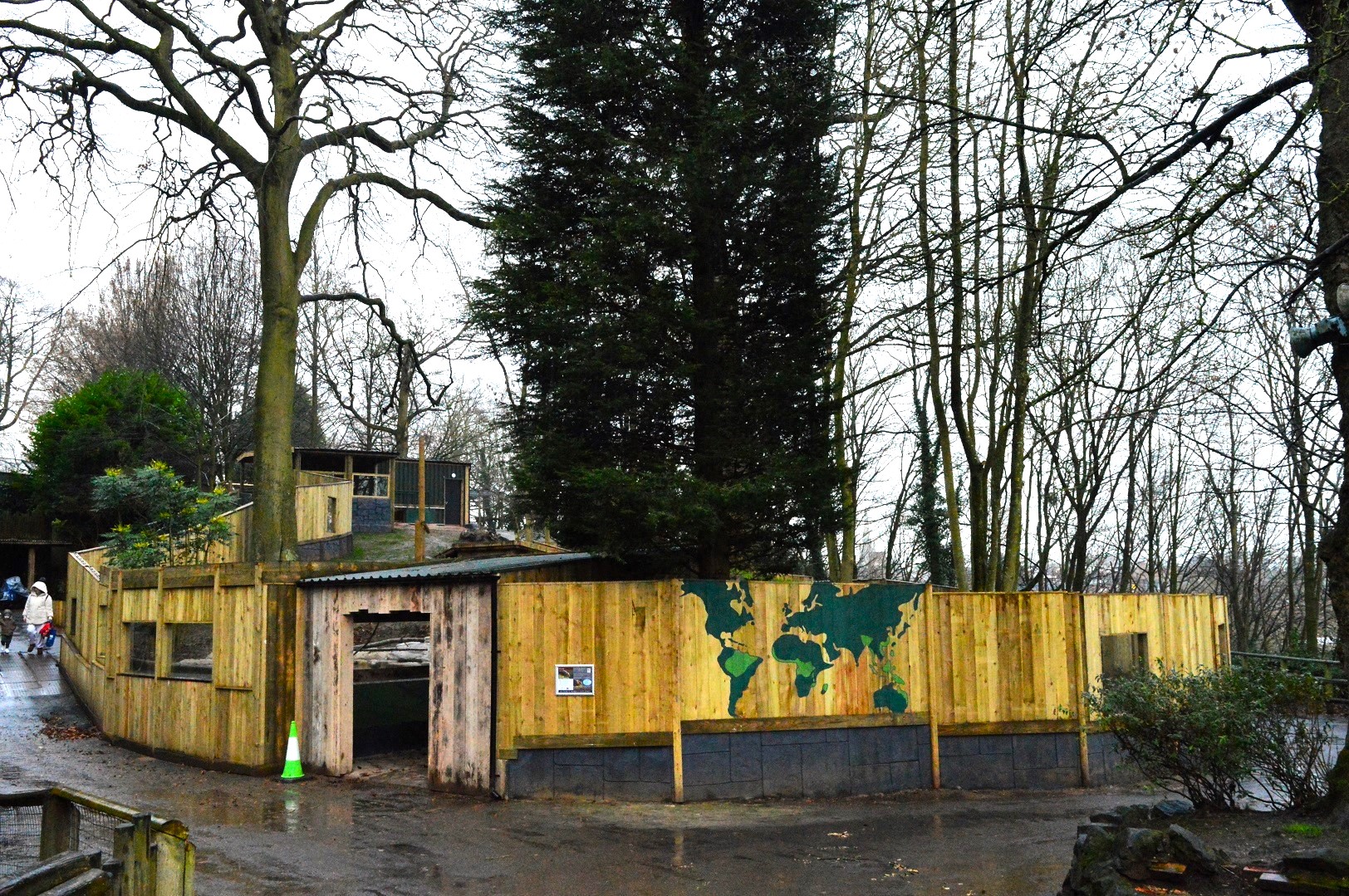 New bush dog enclosure exterior.