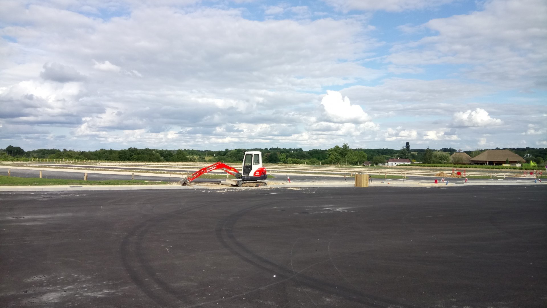 New car park near the tropical dome