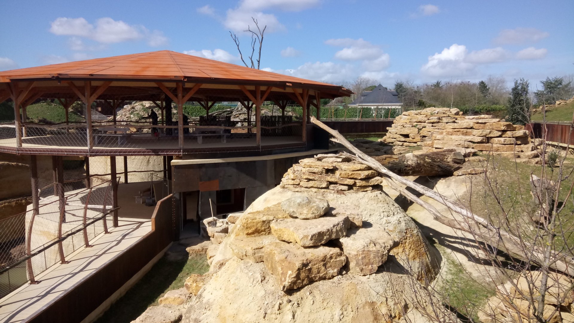 New carnivores carter - Small mammals exhibit and main observation hut