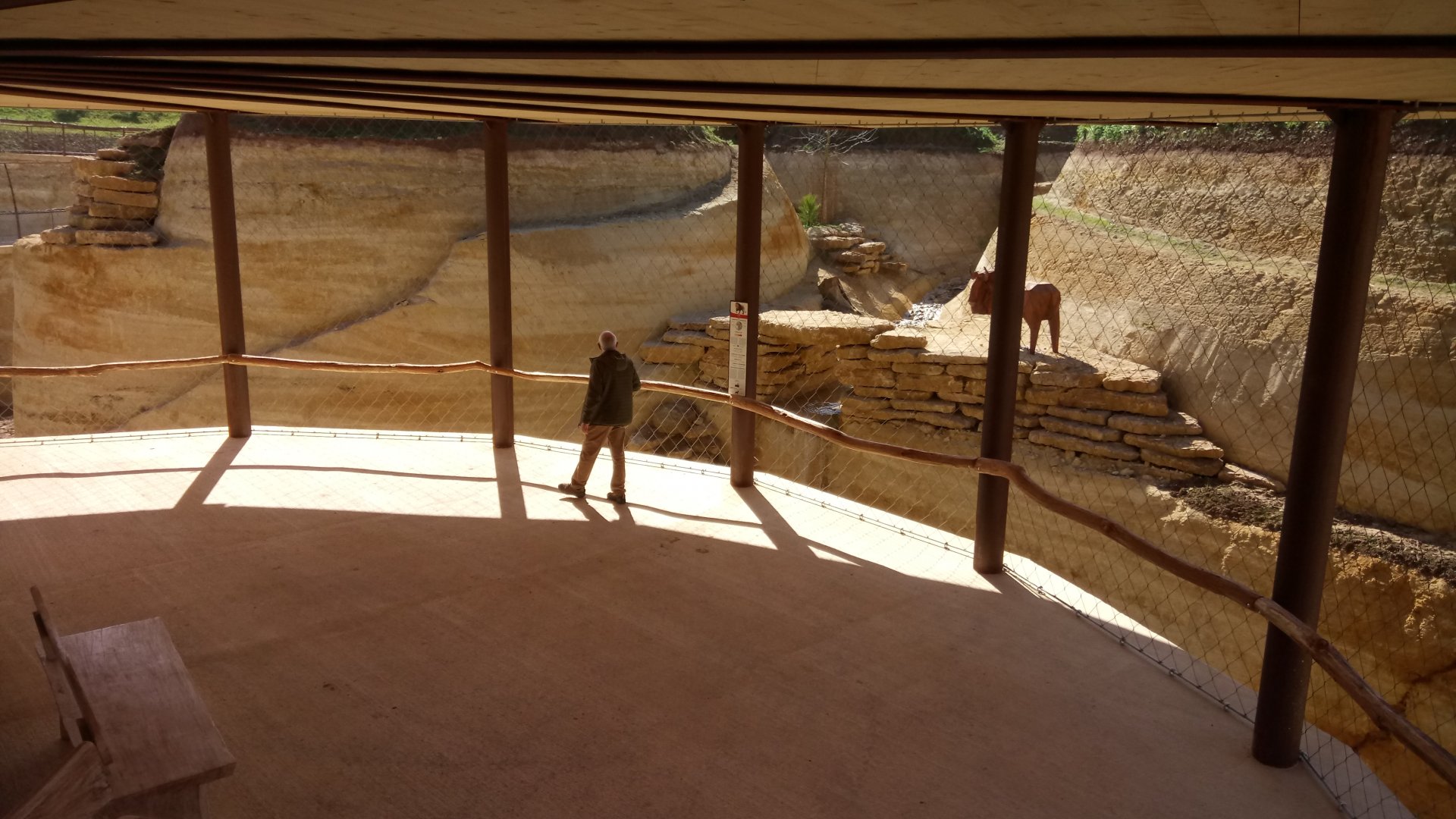 New carnivores crater - Lower part of the main observation hut