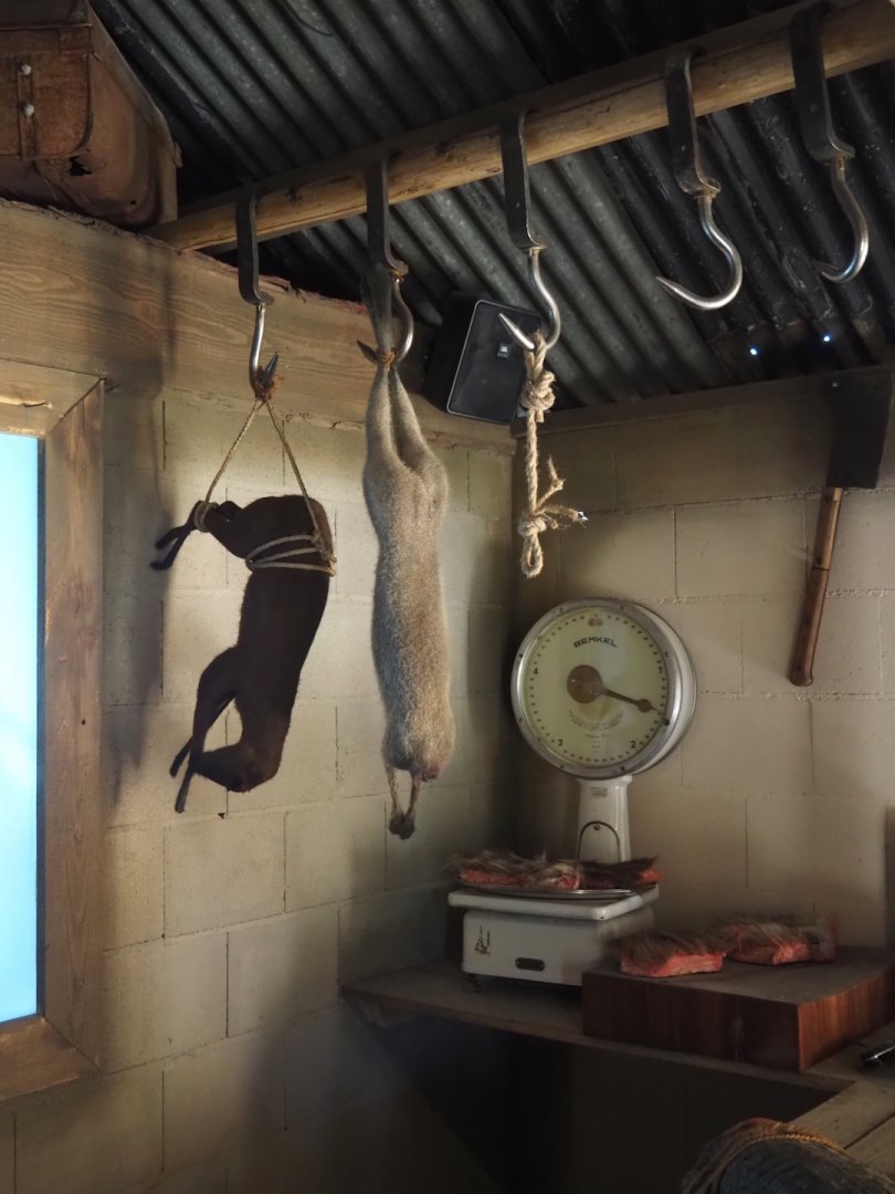 New Central African area Ngyuwe - Bushmeat shop theming, 2025-08-03