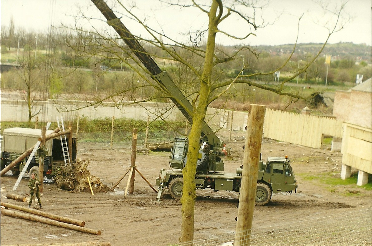 New Chimpanzee exhibit under construction 4th April 1998