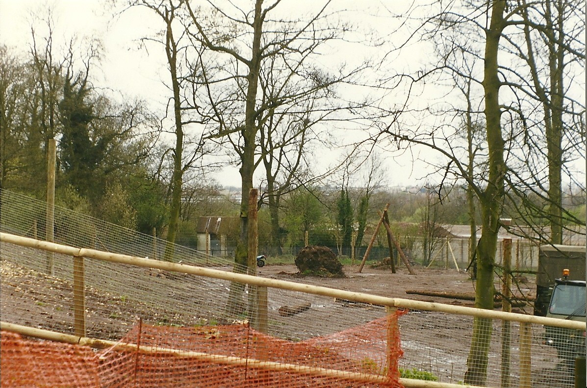 New Chimpanzee exhibit under construction 4th April 1998