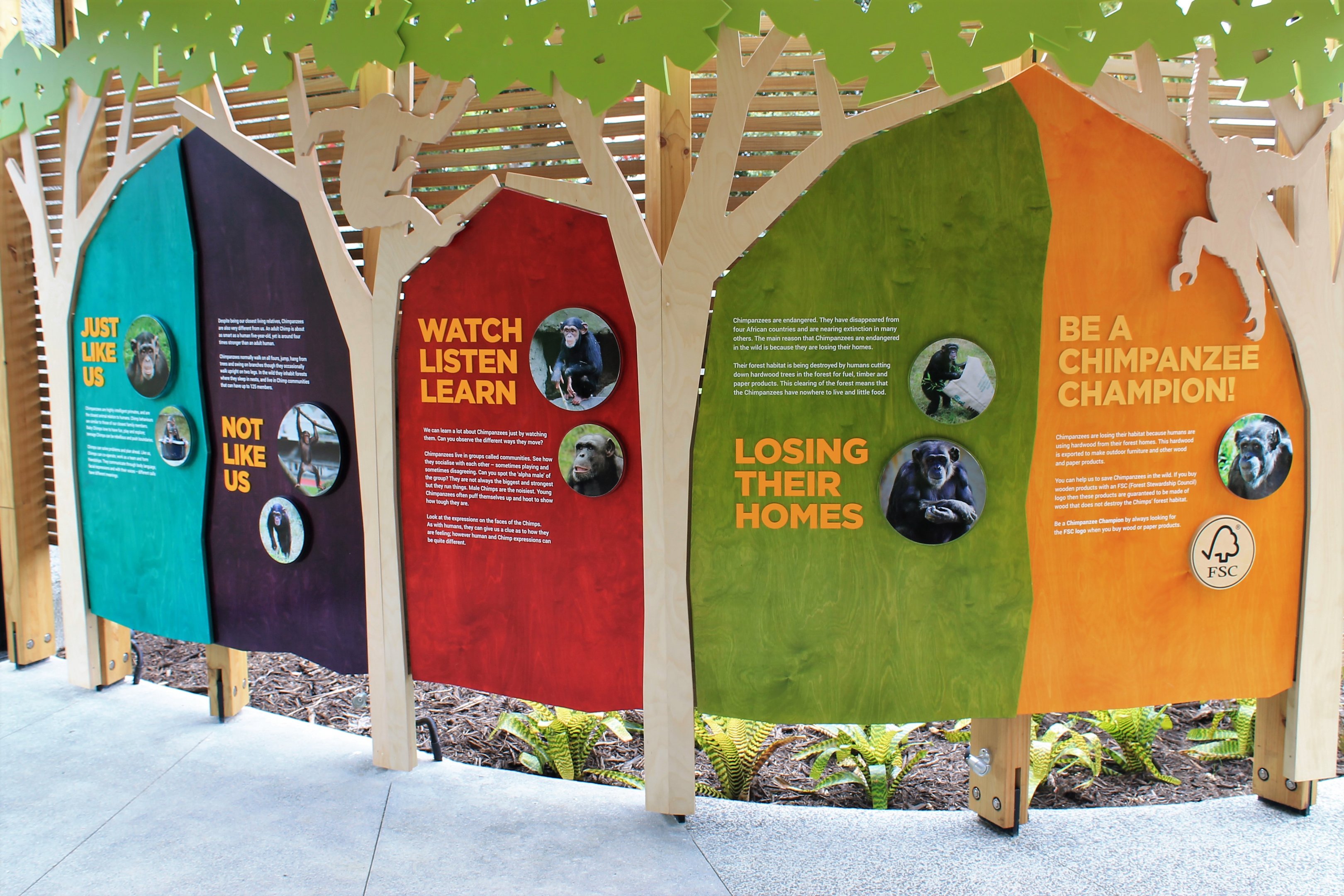 New Chimpanzee Signage