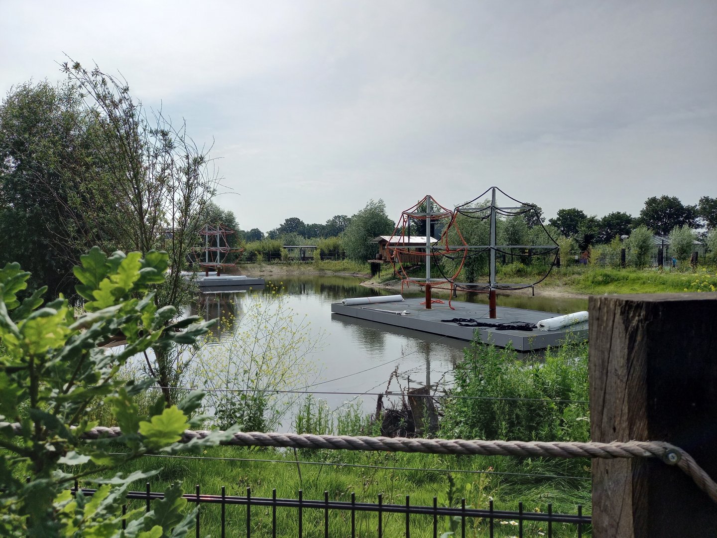 New Colombian black spider monkey enclosure under construction