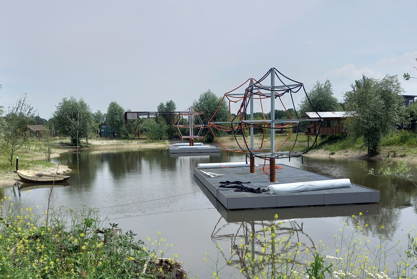 New Colombian black spider monkey enclosure under construction