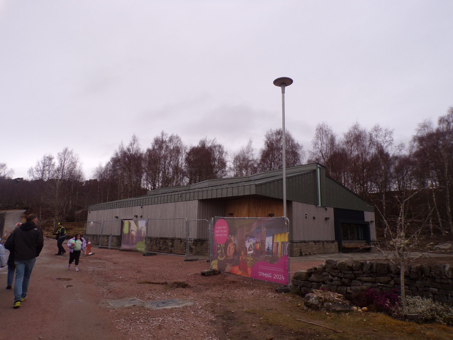 New conservation building construction on site of former red panda and Eurasian crane enclosure 5.4.24