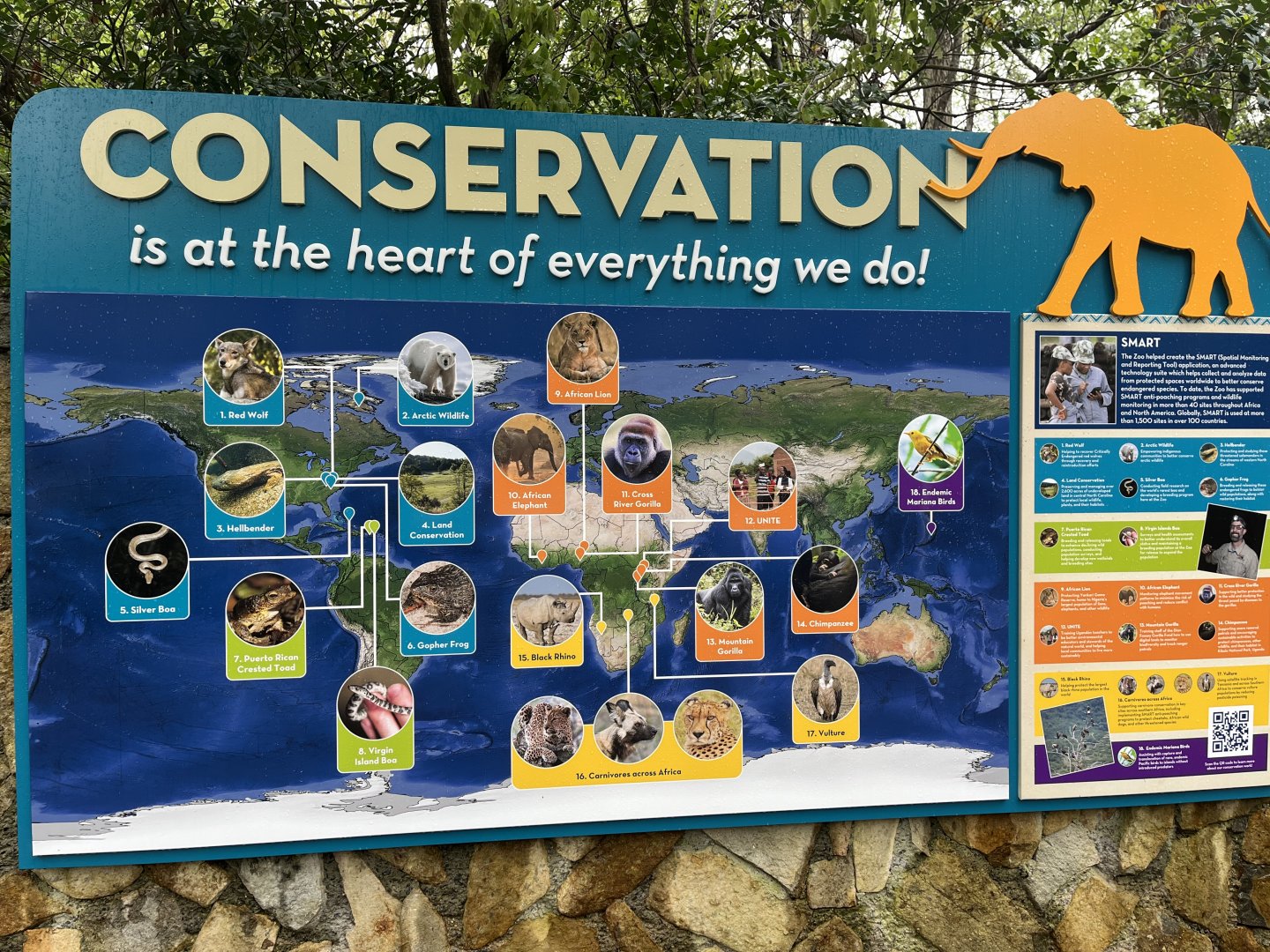 New Conservation Sign in Akiba Plaza