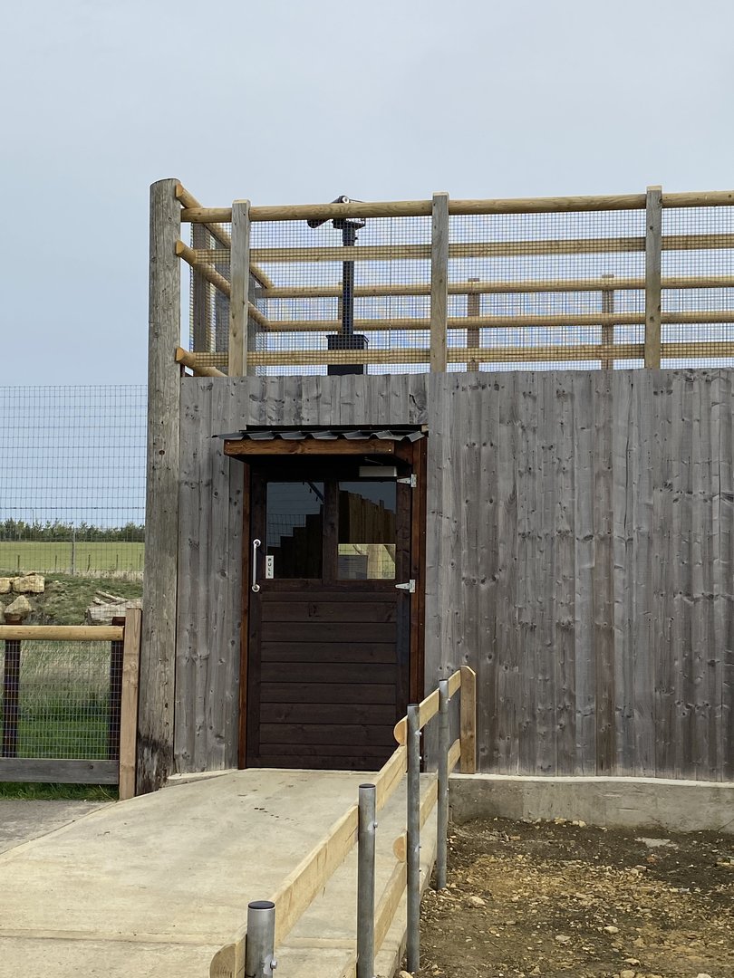 New covered viewing entrance, Hamerton, UK