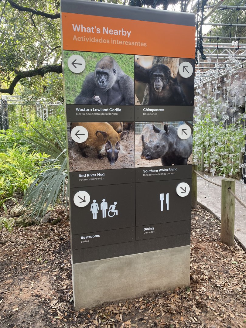 New Directional Sign- African Forest