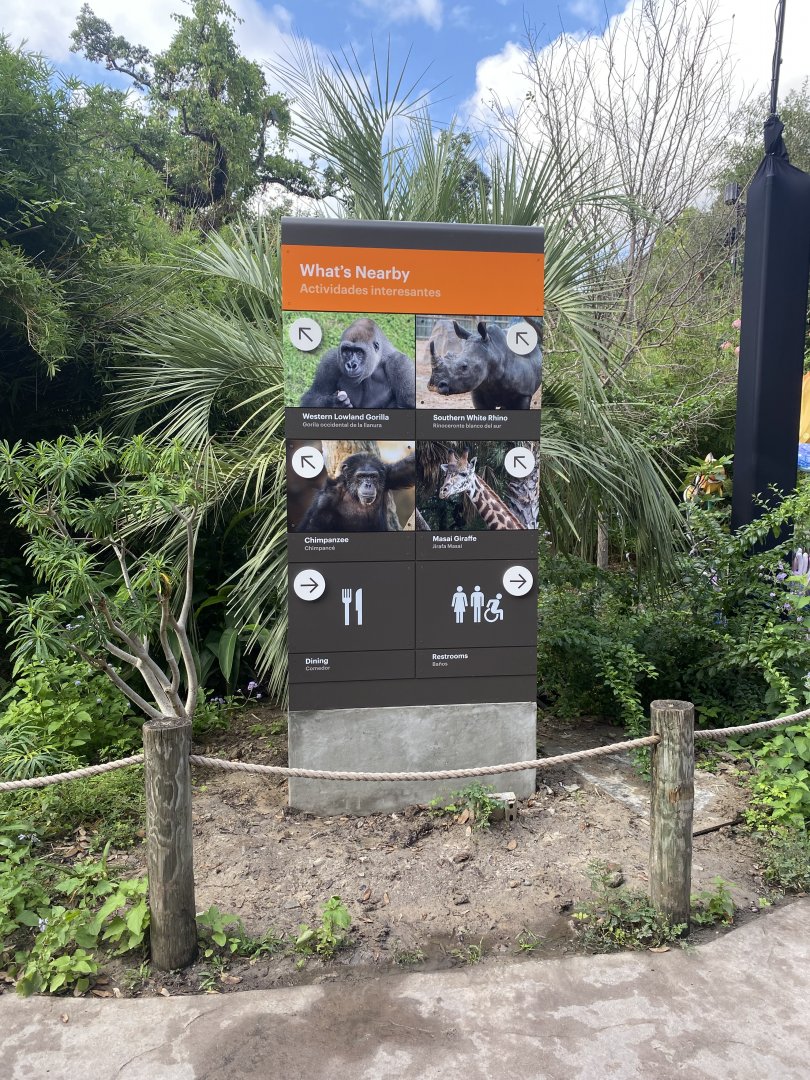 New Directional Sign- African Forest