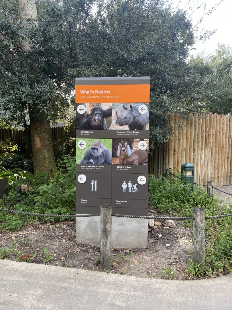 New Directional Sign- African Forest