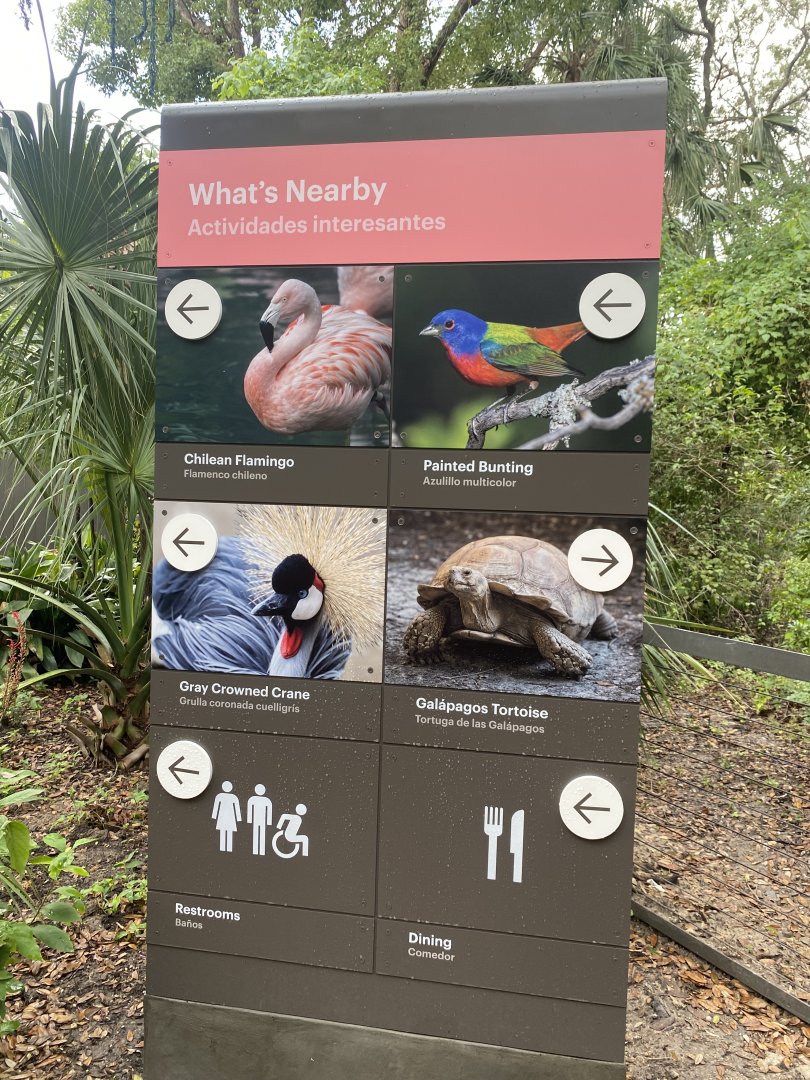 New Directional Sign- Birds of the World/Galapagos Islands