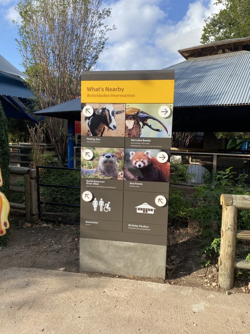 New Directional Sign- Children’s Zoo