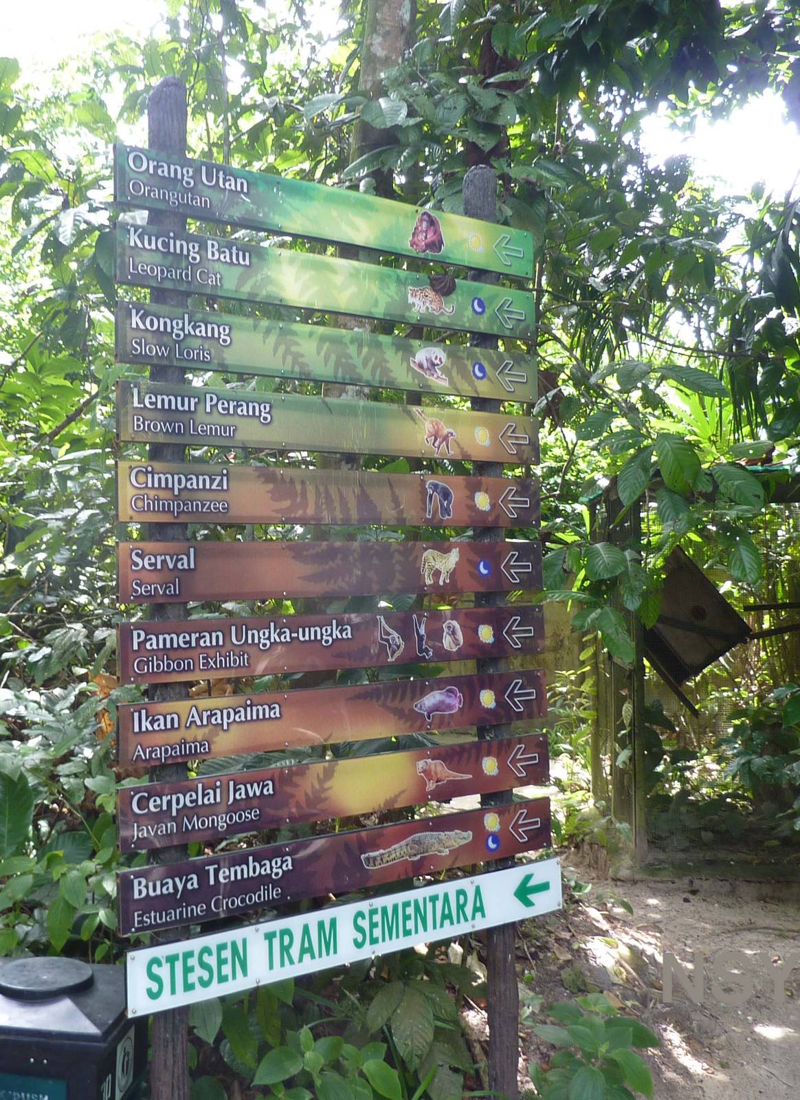 New directional signage, May 2013