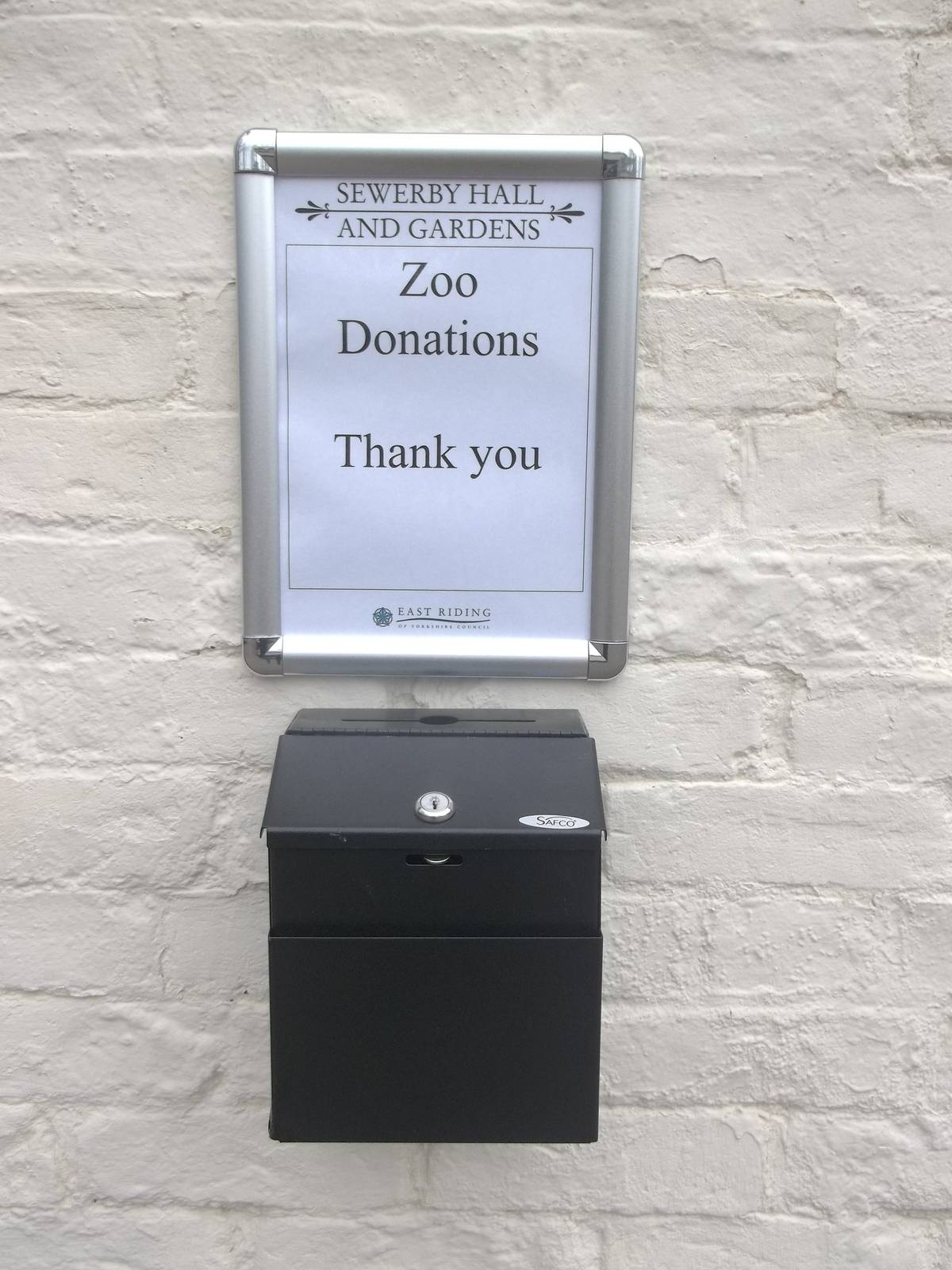 New donations box, 15th April 2015