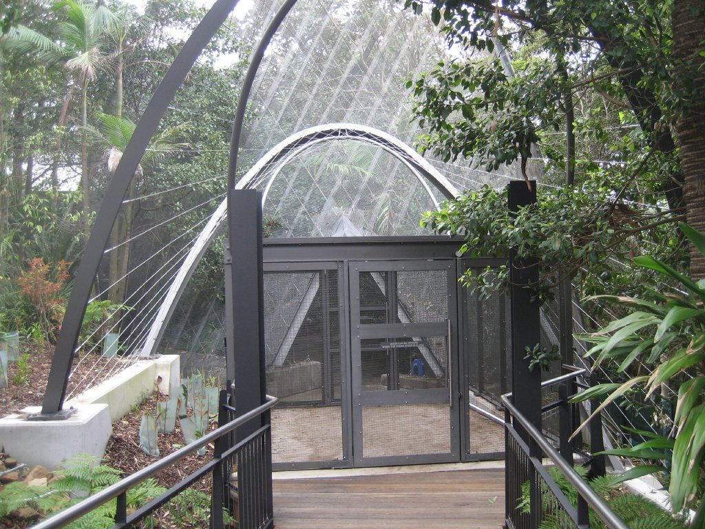 New doors on the Rainforest Aviary