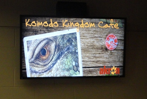 New Electronic Screen at Komodo Kingdom Cafe