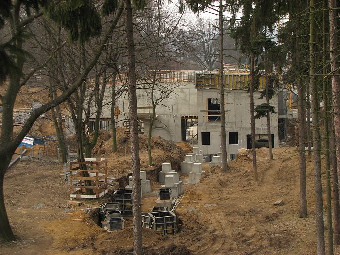 New elephant house contruction site