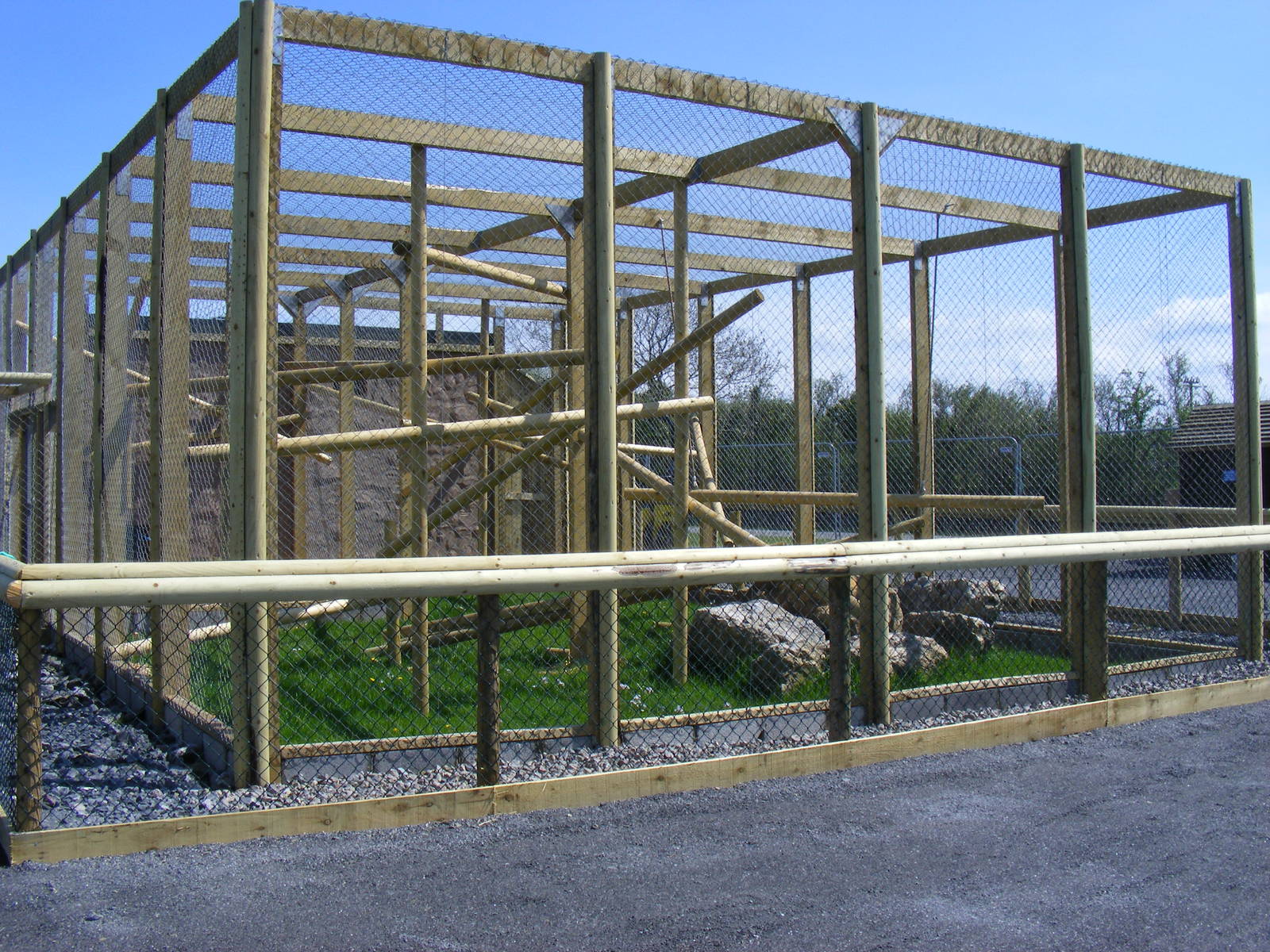 New enclosure at Folly Farm Zoo, 2 May 2010