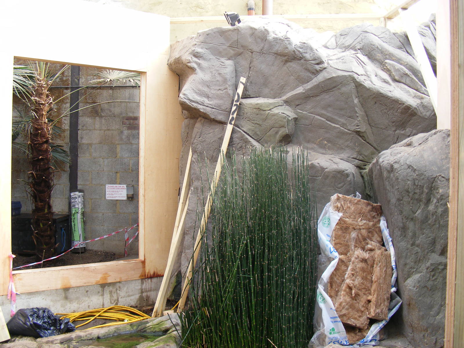 New enclosure for Sri Lankan giant squirrels at RSCC, 2 April 2010