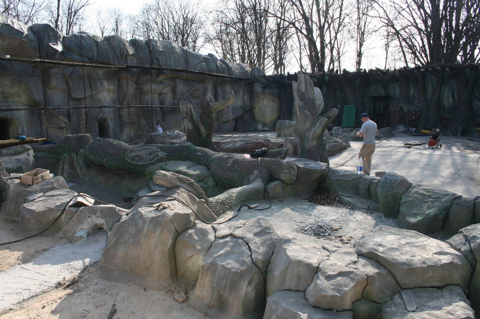 New enclosure for the bears, Summer 2011 (1)