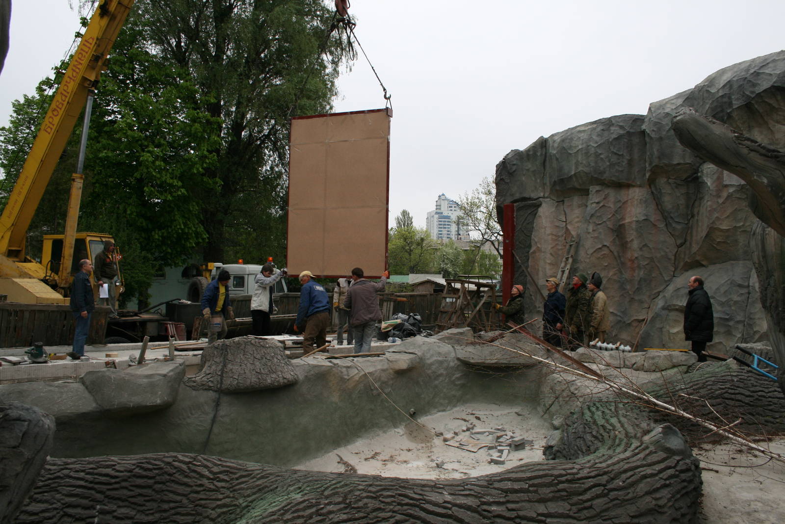 New enclosure for the bears, Summer 2011 (2)