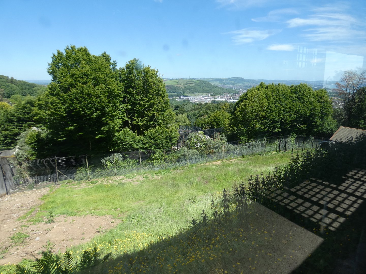 New enclosure near top of hill