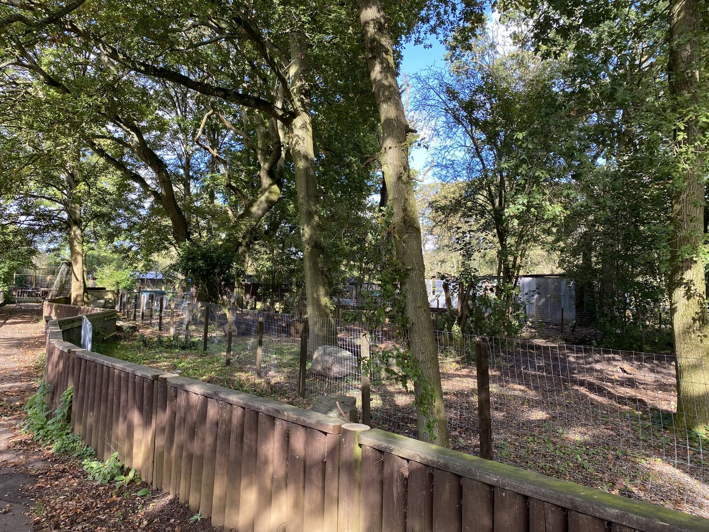 New enclosure under construction, Beale Park, UK