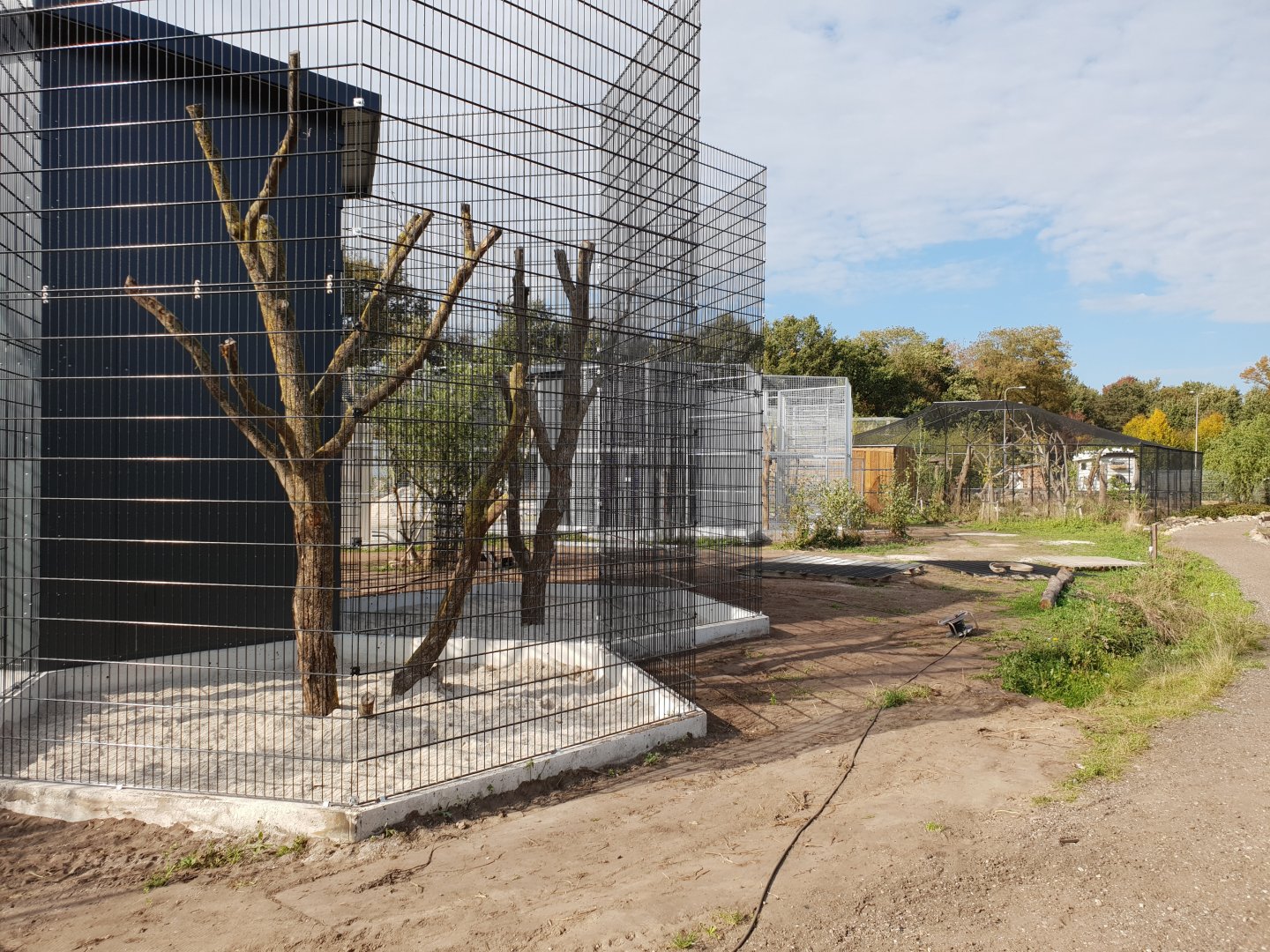 New enclosures under construction