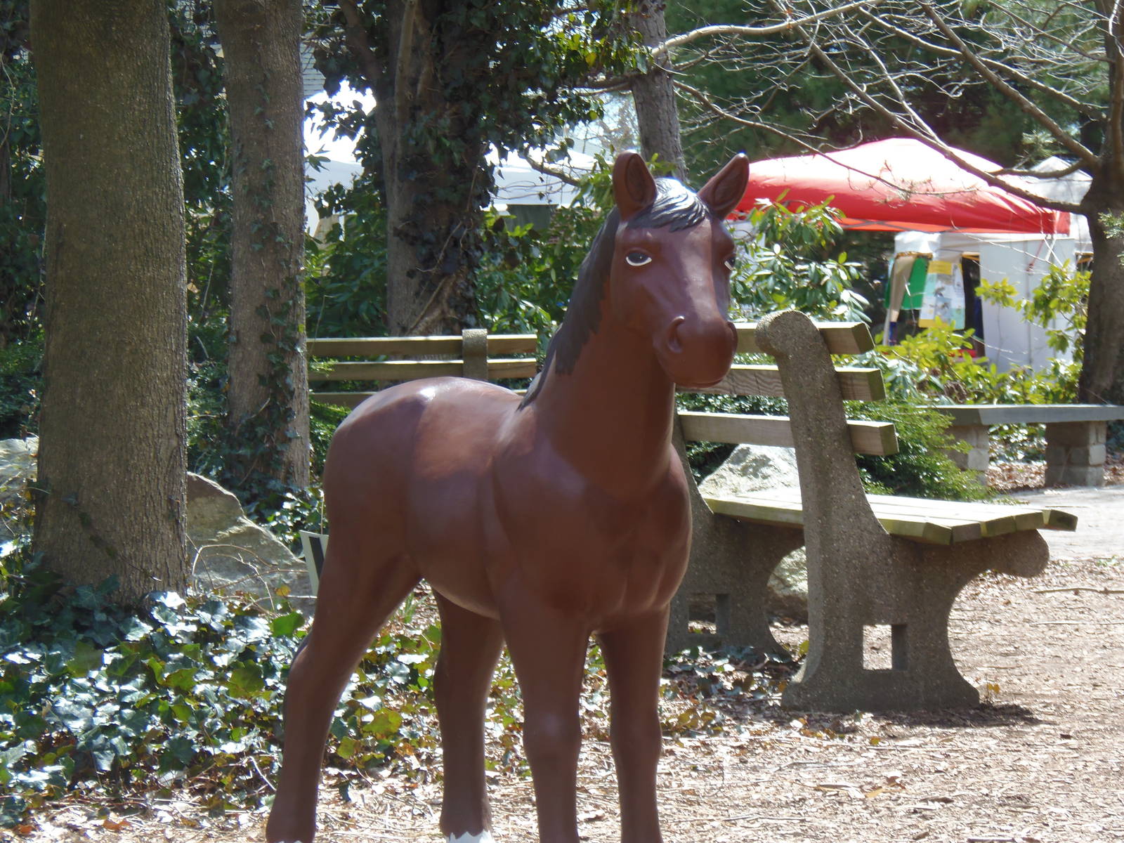 New England Farmyard- Horse Statue