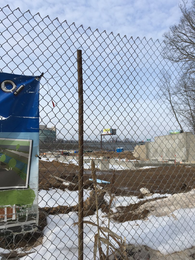 New entrance and otter exhibit construction